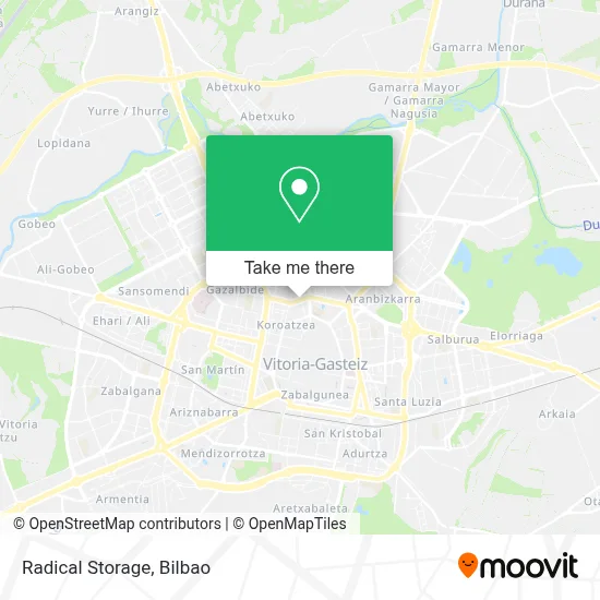 Radical Storage map