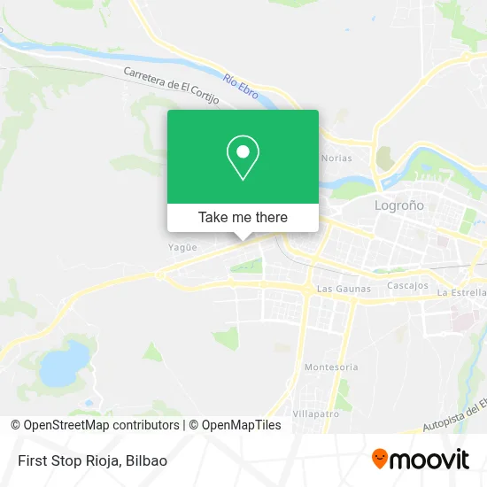 First Stop Rioja map
