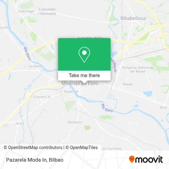 Pazarela Moda In map