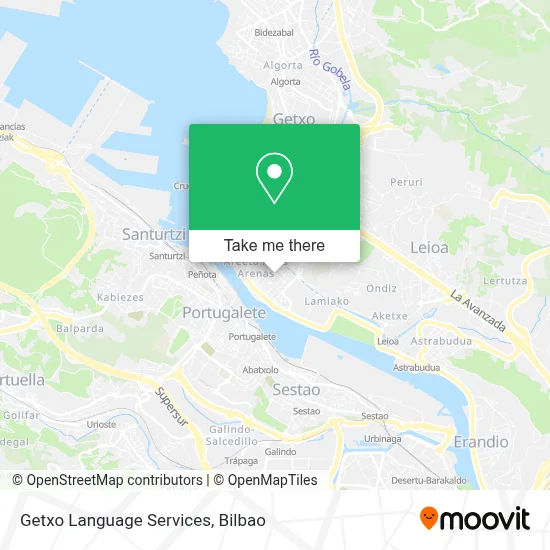 Getxo Language Services map