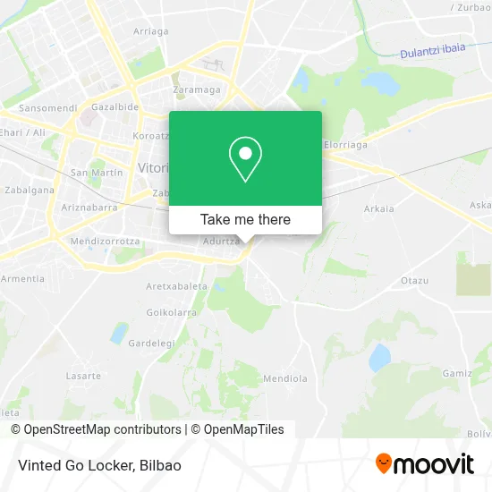 Vinted Go Locker map