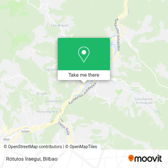 Rótulos Iraegui map