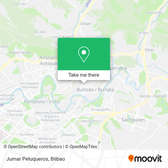 Jumar Peluqueros map