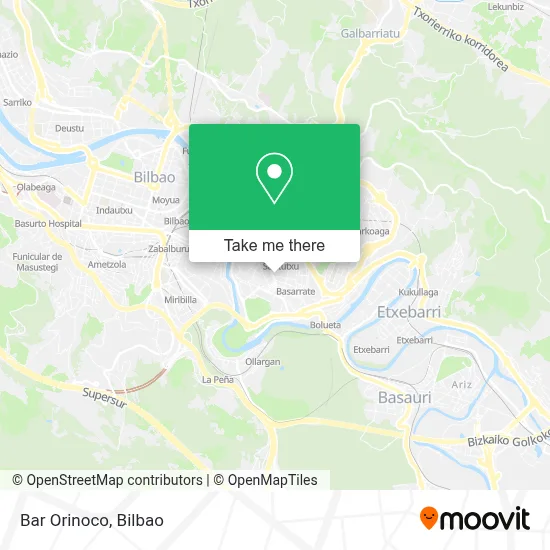 Bar Orinoco map
