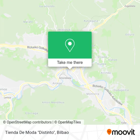 Tienda De Moda "Distinto" map