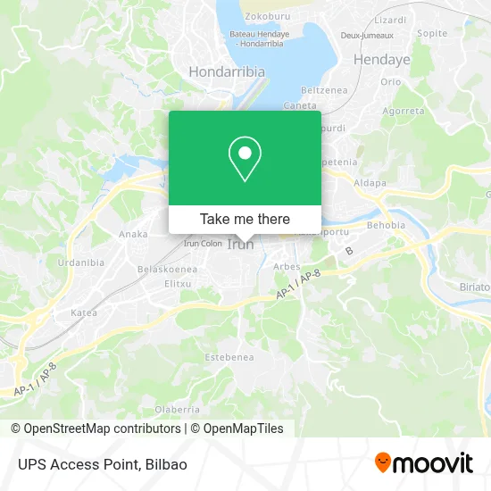 Ups Access Point map