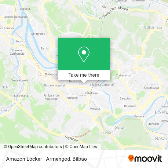 Amazon Locker - Armengod map