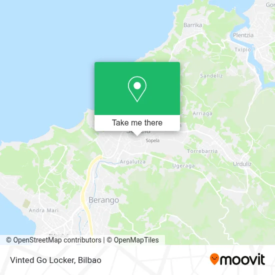 Vinted Go Locker map