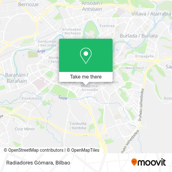 Radiadores Gómara map