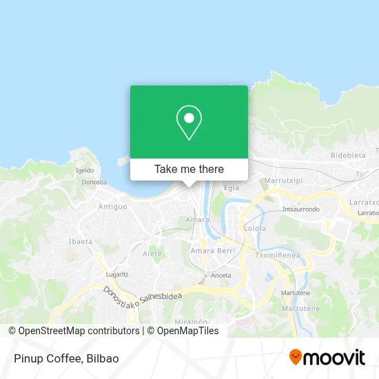 Pinup Coffee map