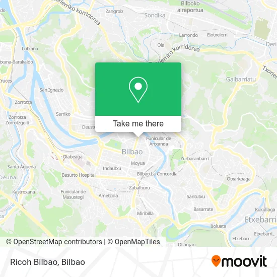 Ricoh Bilbao map