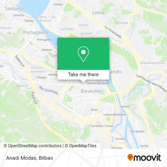 Anadi Modas map