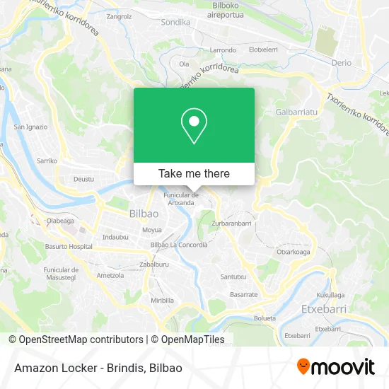 Amazon Locker - Brindis map