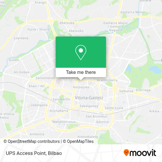 Ups Access Point map