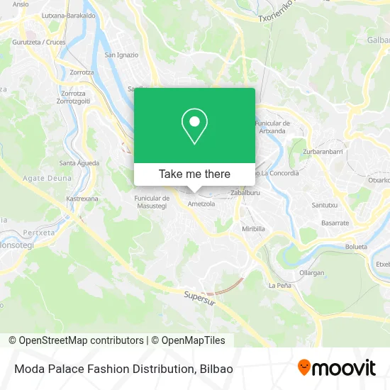 Moda Palace Fashion Distribution map