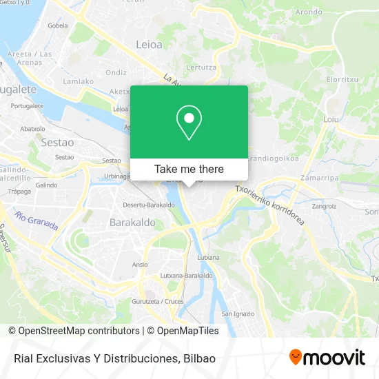 Rial Exclusivas Y Distribuciones map