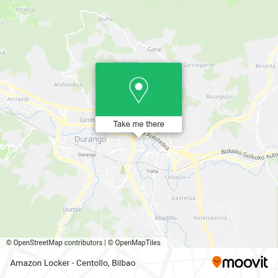Amazon Locker - Centollo map