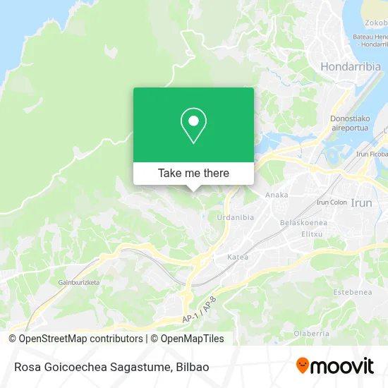 Rosa Goicoechea Sagastume map