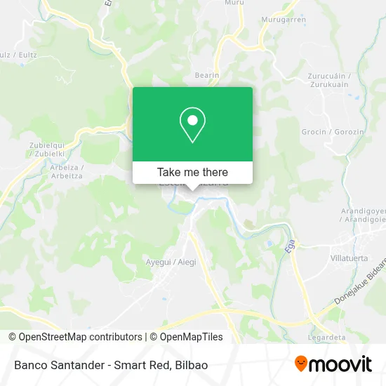 Banco Santander - Smart Red map