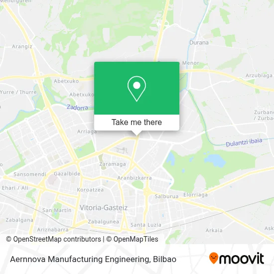 Aernnova Manufacturing Engineering map