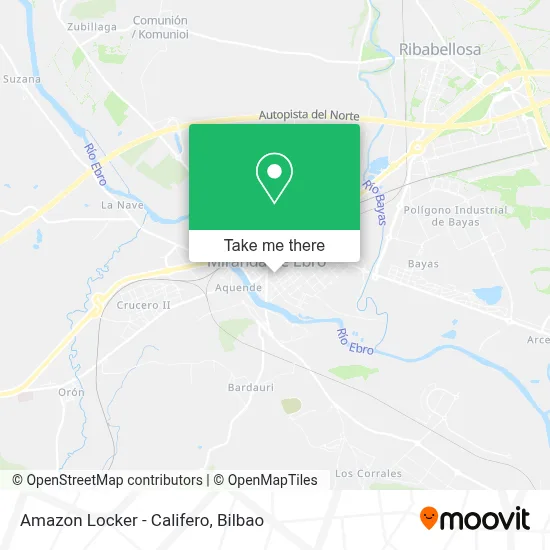 Amazon Locker - Califero map