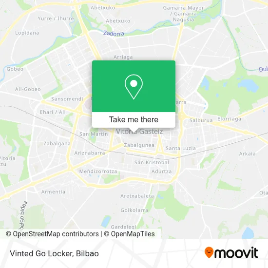 Vinted Go Locker map