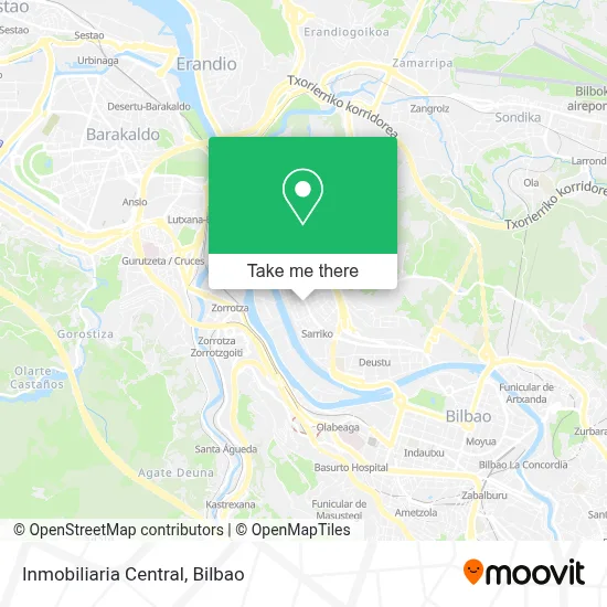 Inmobiliaria Central map