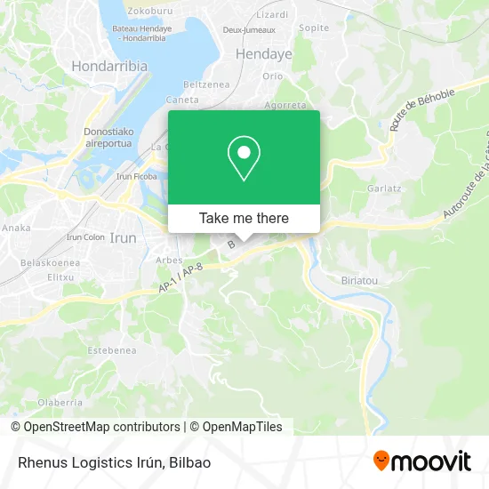 Rhenus Logistics Irún map