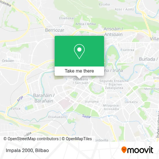 Impala 2000 map