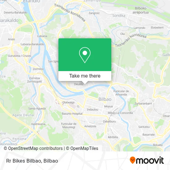 Rr Bikes Bilbao map