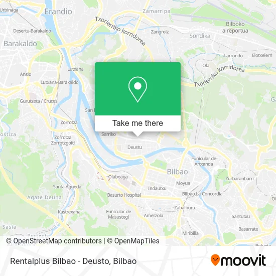 Rentalplus Bilbao - Deusto map