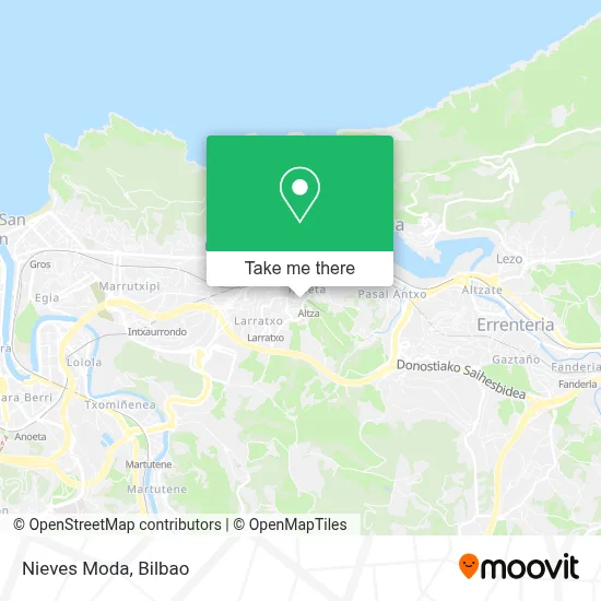 Nieves Moda map