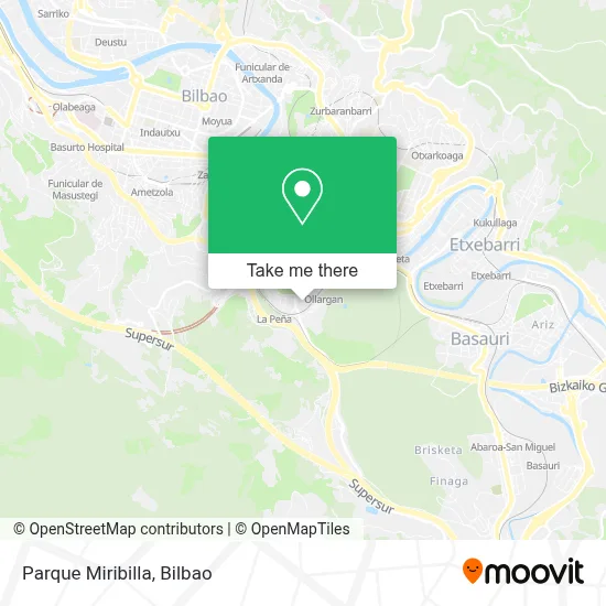 Parque Miribilla map