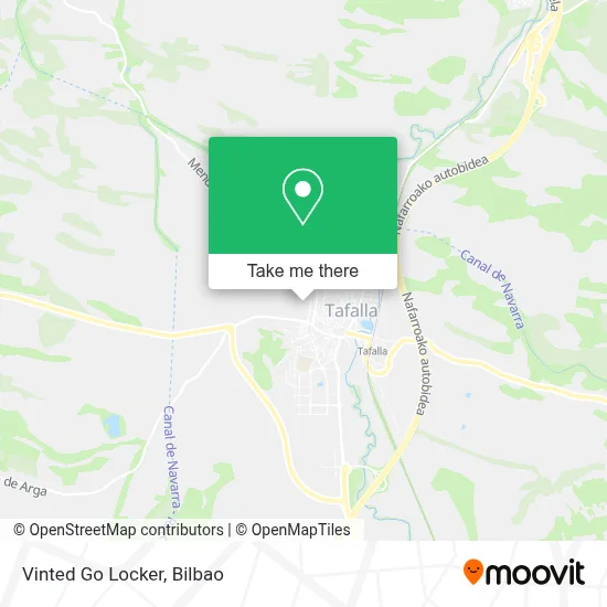 Vinted Go Locker map
