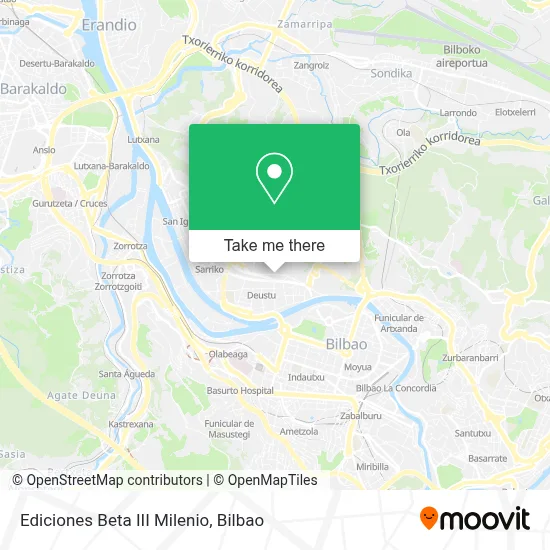 Ediciones Beta III Milenio map