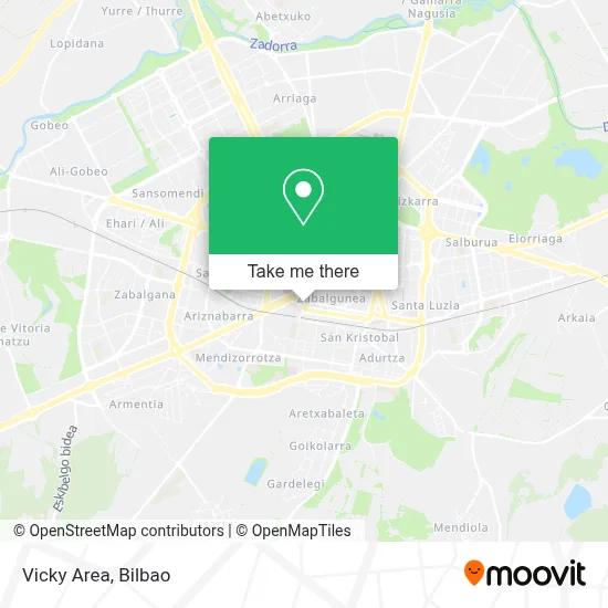 Vicky Area map