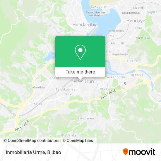 Inmobiliaria Urme map