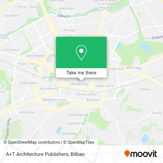 A+T Architecture Publishers map