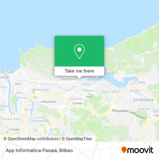 App Informatica Pasaia map