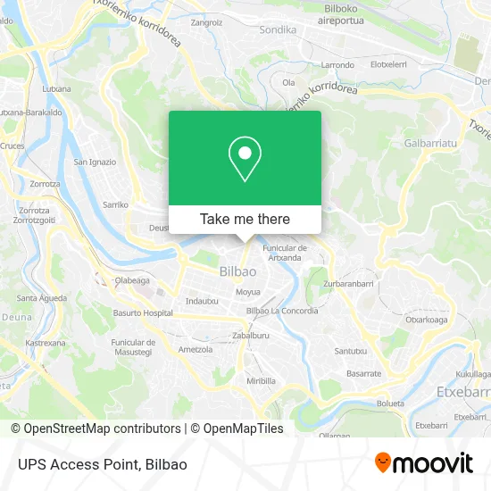 Ups Access Point map