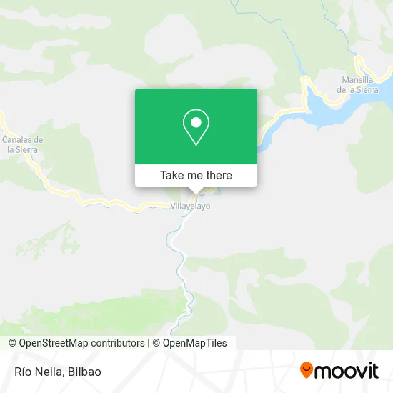Río Neila map