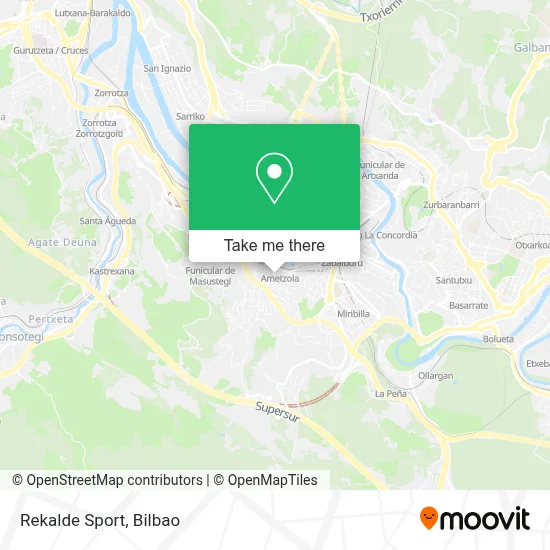 Rekalde Sport map