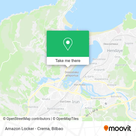 Amazon Locker - Crema map
