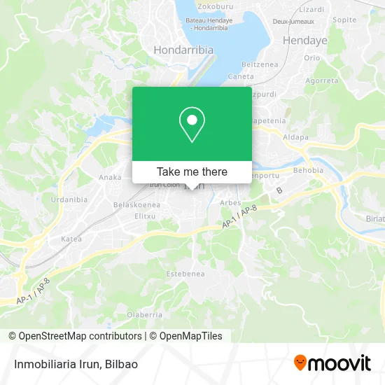 Inmobiliaria Irun map