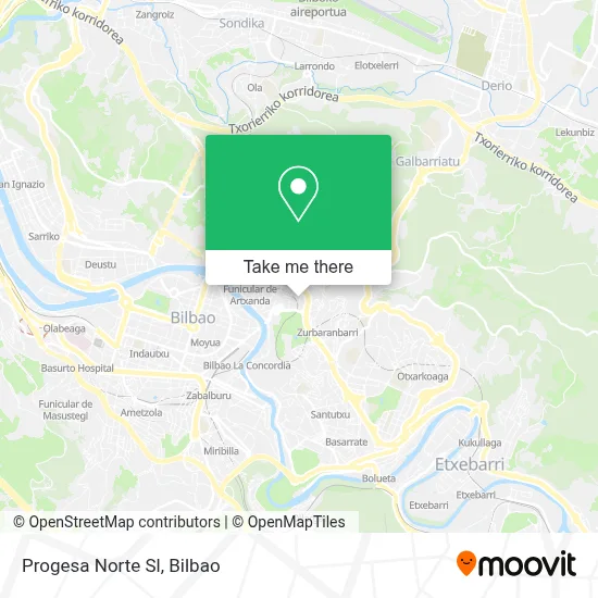 Progesa Norte Sl map