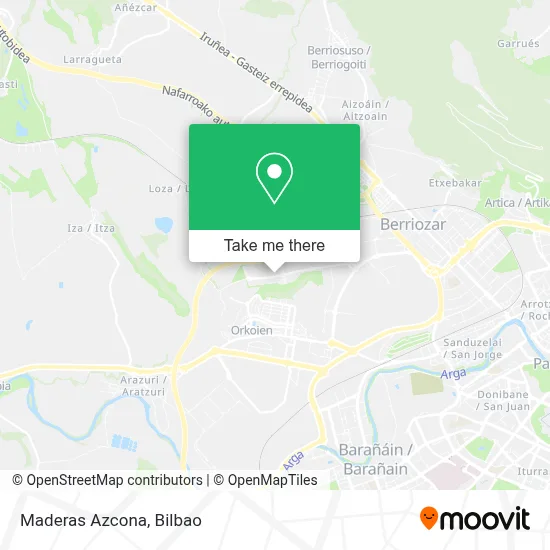 Maderas Azcona map