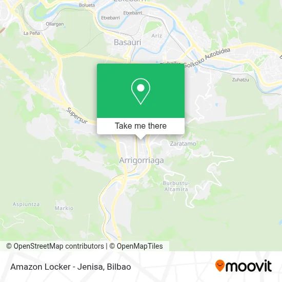 Amazon Locker - Jenisa map