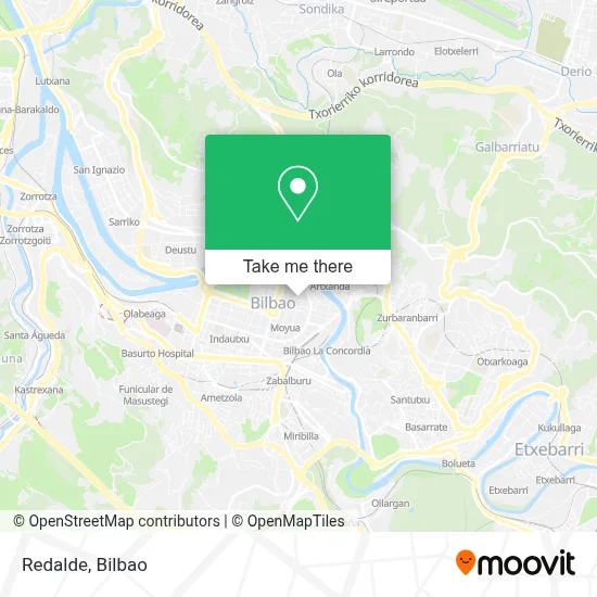Redalde map