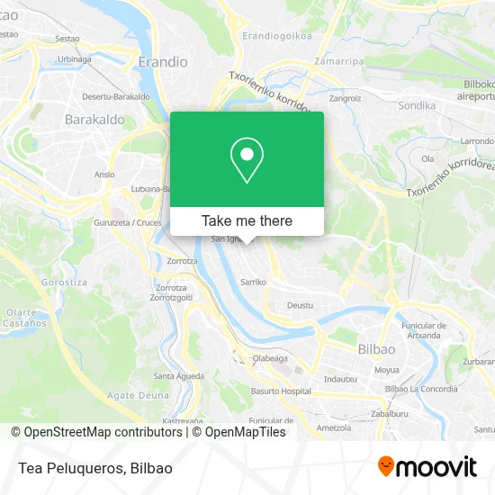 Tea Peluqueros map