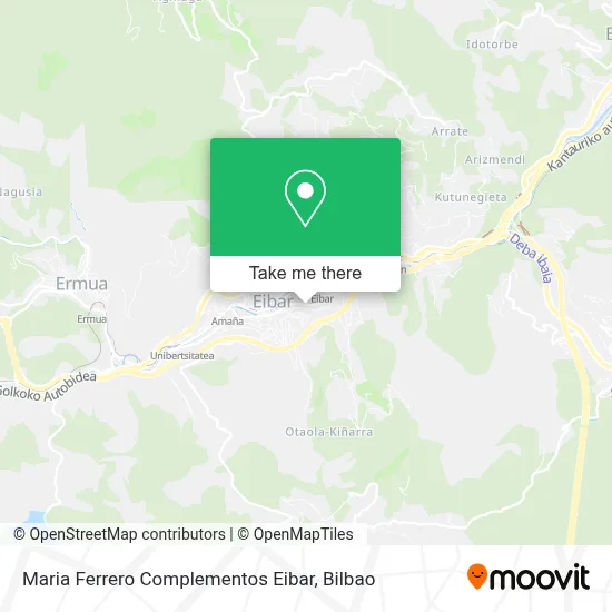 Maria Ferrero Complementos  Eibar map